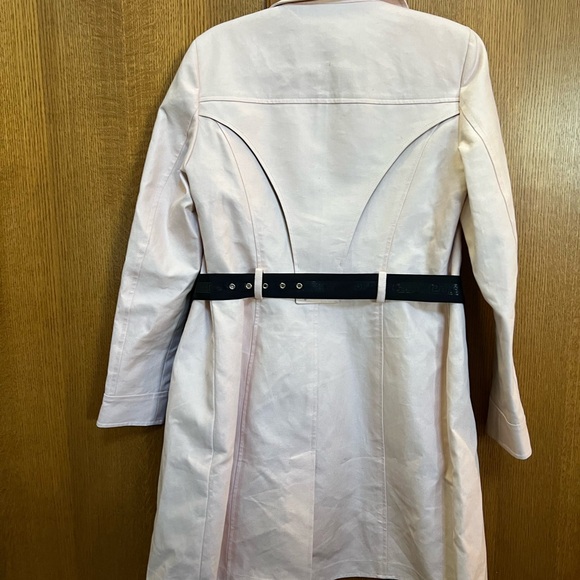 Versace Women's Light Pink and Black Trench Coat - Picture 7 of 8